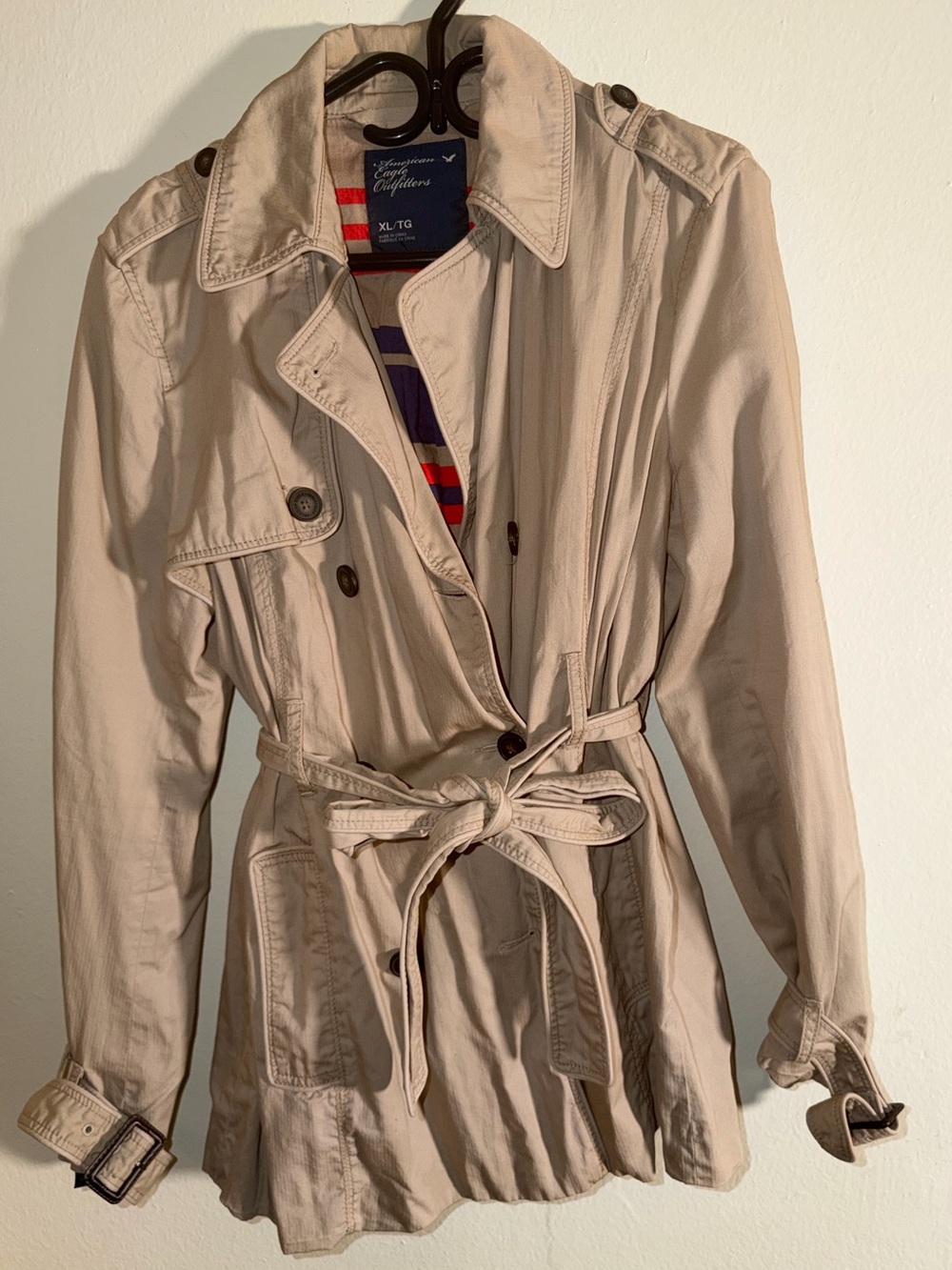 American Eagle Trench Coat Women’s Size XL Good Condition